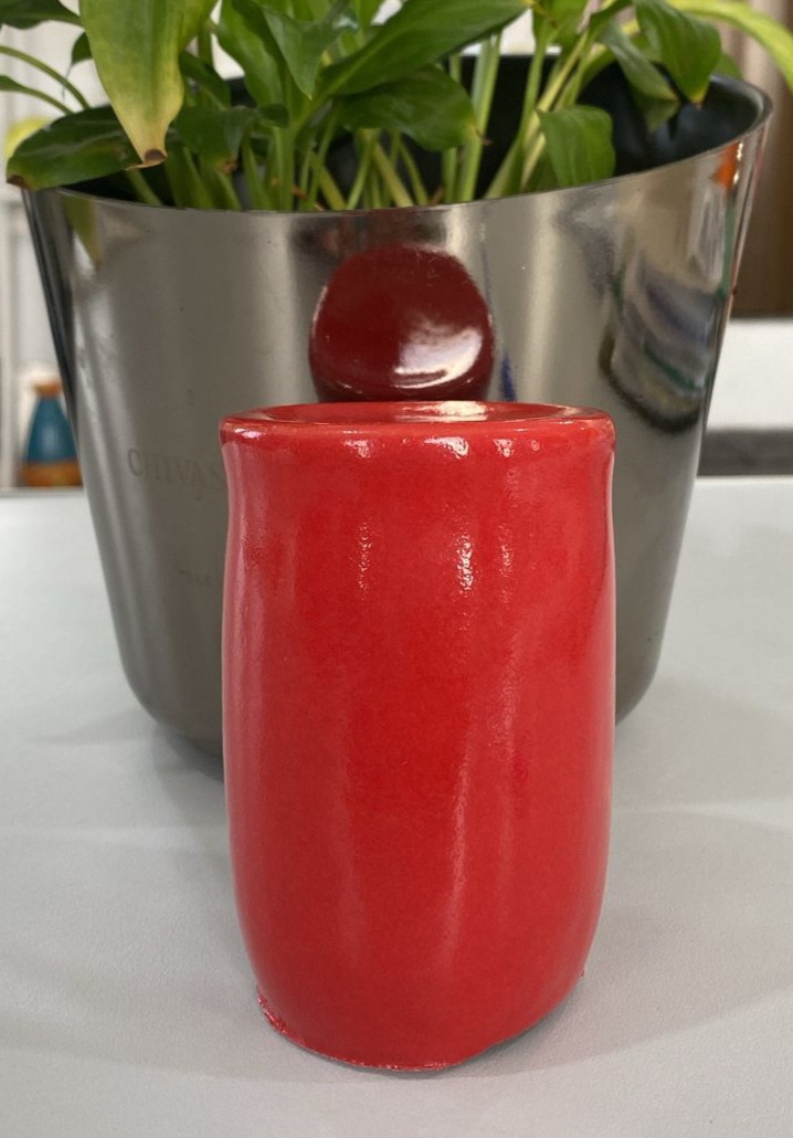GEL T8005/ TRF 8005-ESMALTE CERÂMICO (ALCALINO) VERMELHO JAMAICA SEMI TRANSP. - Imagem 3
