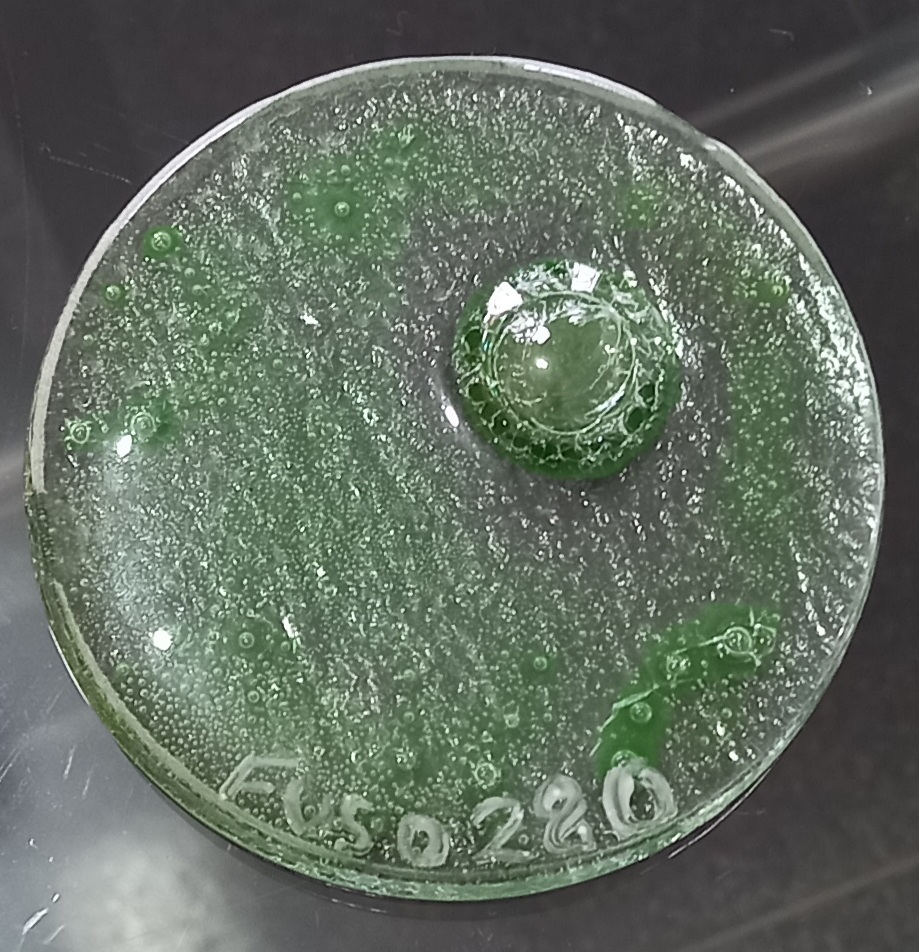 FUS 0280- ESMALTE P/FUSING VERDE ÁGUA EFEITO BOLHA