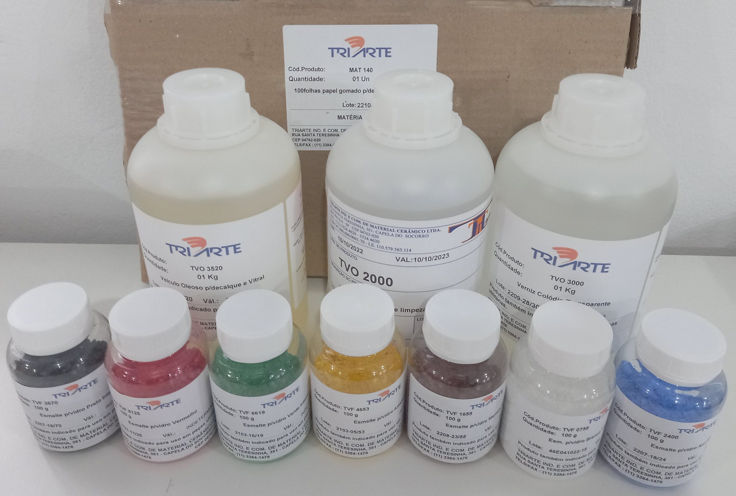 KIT DECALQUE VIDRO-KIT DECALQUE P/VIDRO 550 a 600Cº