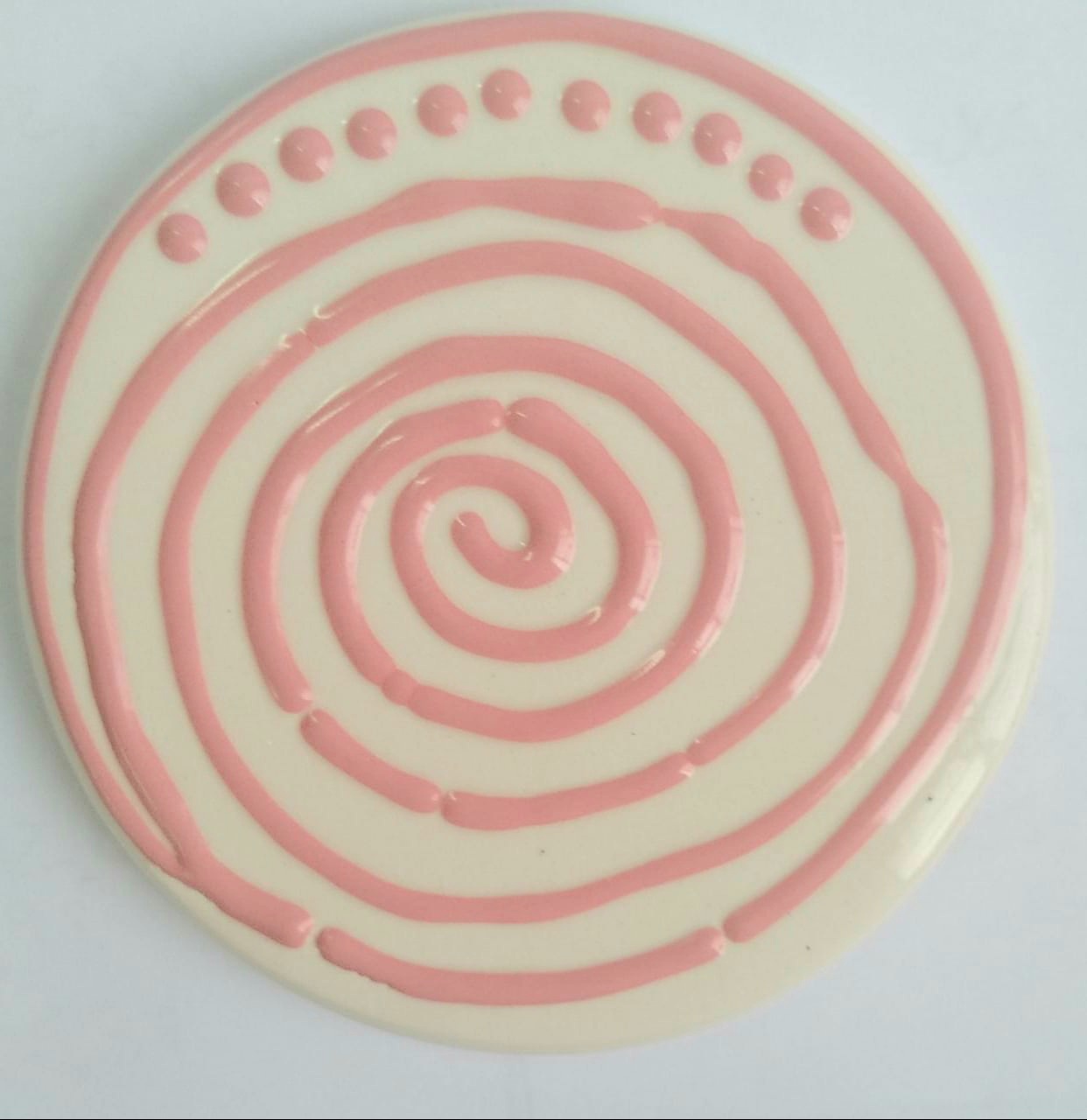 TRRL 1301- PASTA RELEVO ROSA P/CERÂMICA