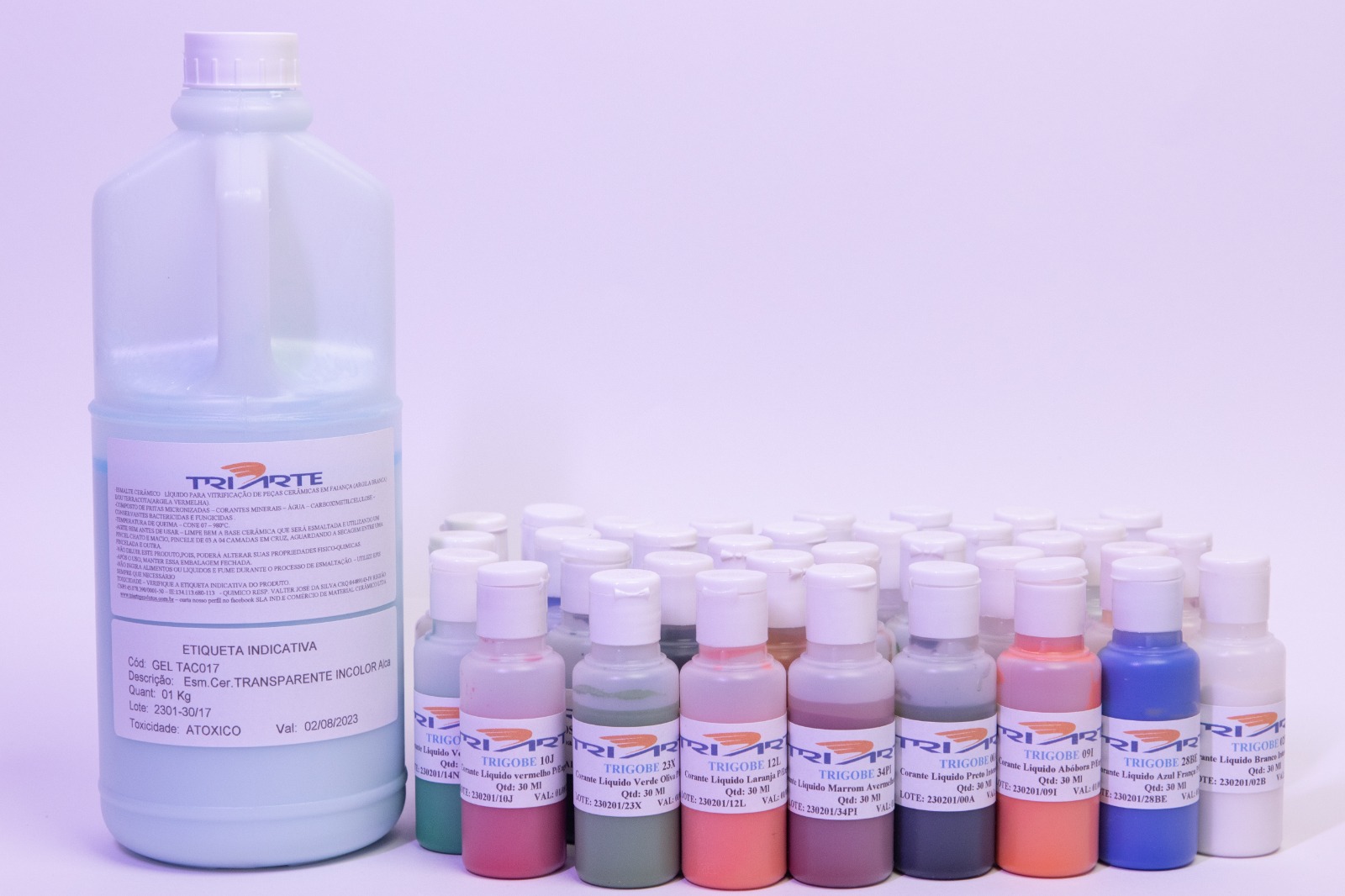 TRIGOBE 05E- CORANTE LIQUIDO AZUL ROYAL P/ENGOBE - Imagem 2