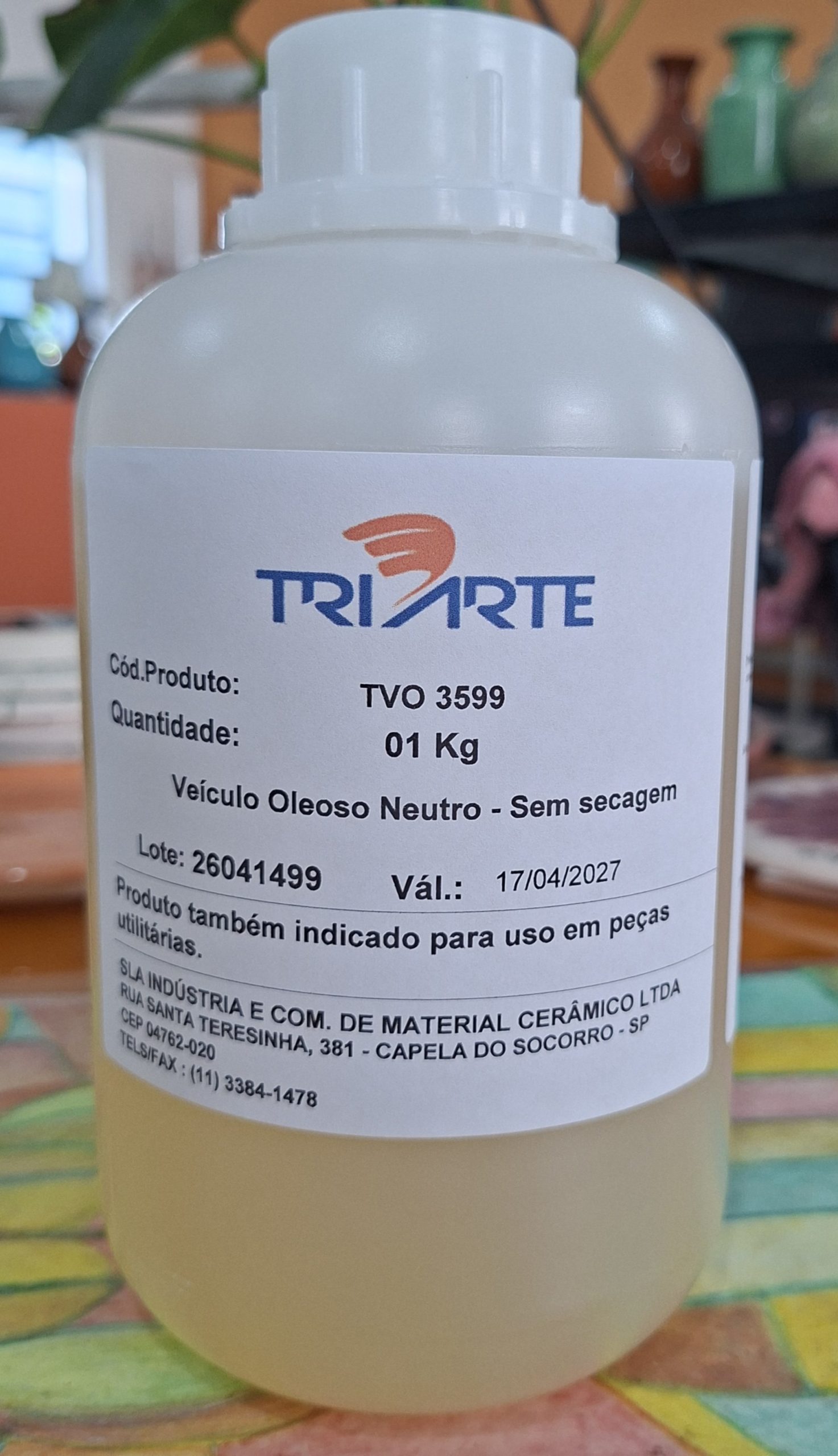 TVO 3599 - VEÍCULO OLEOSO - SEM SECAGEM